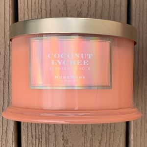 🆕HARRY SLATKIN HOMEWORX “COCONUT LYCHEE” 18oz 4-WICK CANDLE —NWT!!!